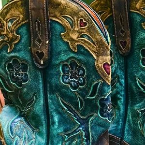 Vintage Bluebird Leather Boots